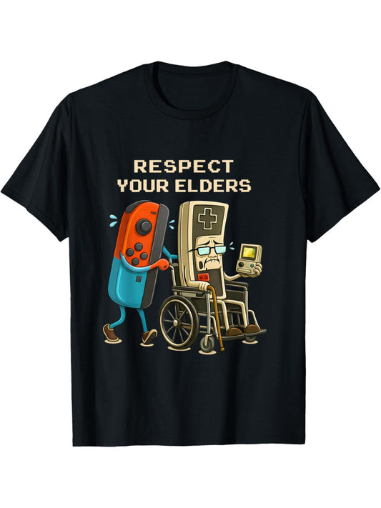 Men's Vintage T-Shirt - Round Neck Short Sleeve – Sizes 1XL–5XL – Black option – main product image