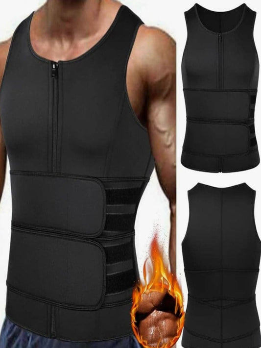 Men's Waist Trainer Shapewear - Graphic – Black option – main product image