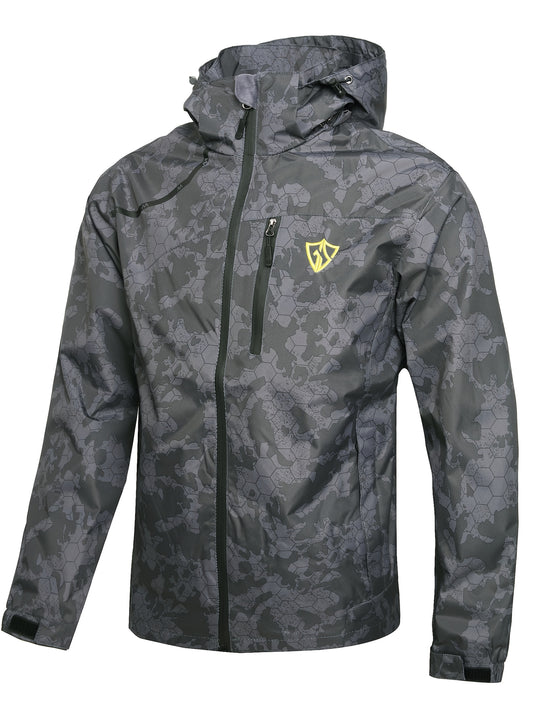 Men's Waterproof Zip-Up Jacket – green option – main product image