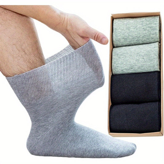 Men's Wide-Tube Socks - 4-Pair Pack - Loose-fit wide-tube design with arch support – main product image