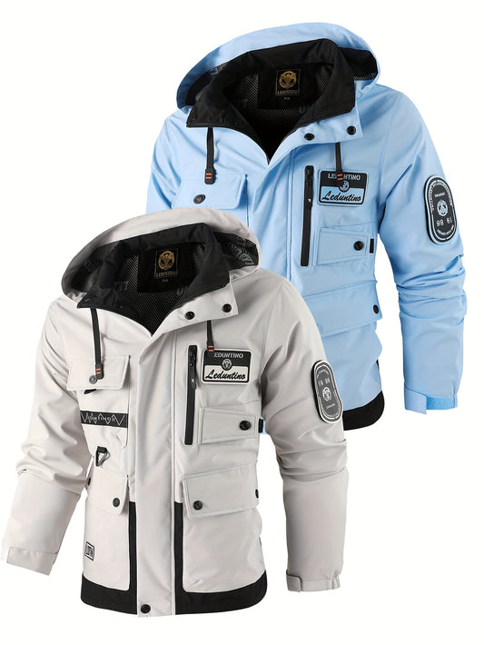 Men's Windproof Pullover Jacket – Ivory White – main product image