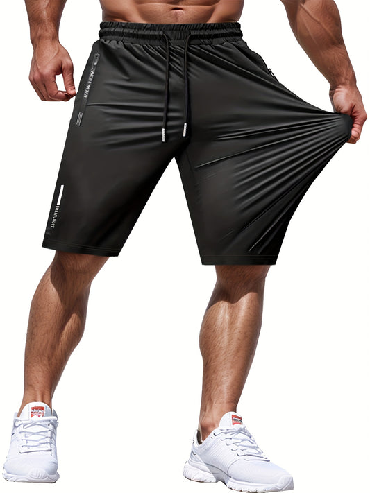 Men's Workout Shorts - Stretch Comfort – Grey / Green – Grey option – main product image