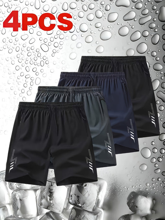 Men's Workout Shorts - Stretch Comfort – White – main product image