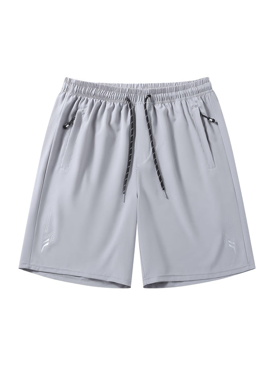 Men's Workout Shorts - Striped Design – Orange option – main product image