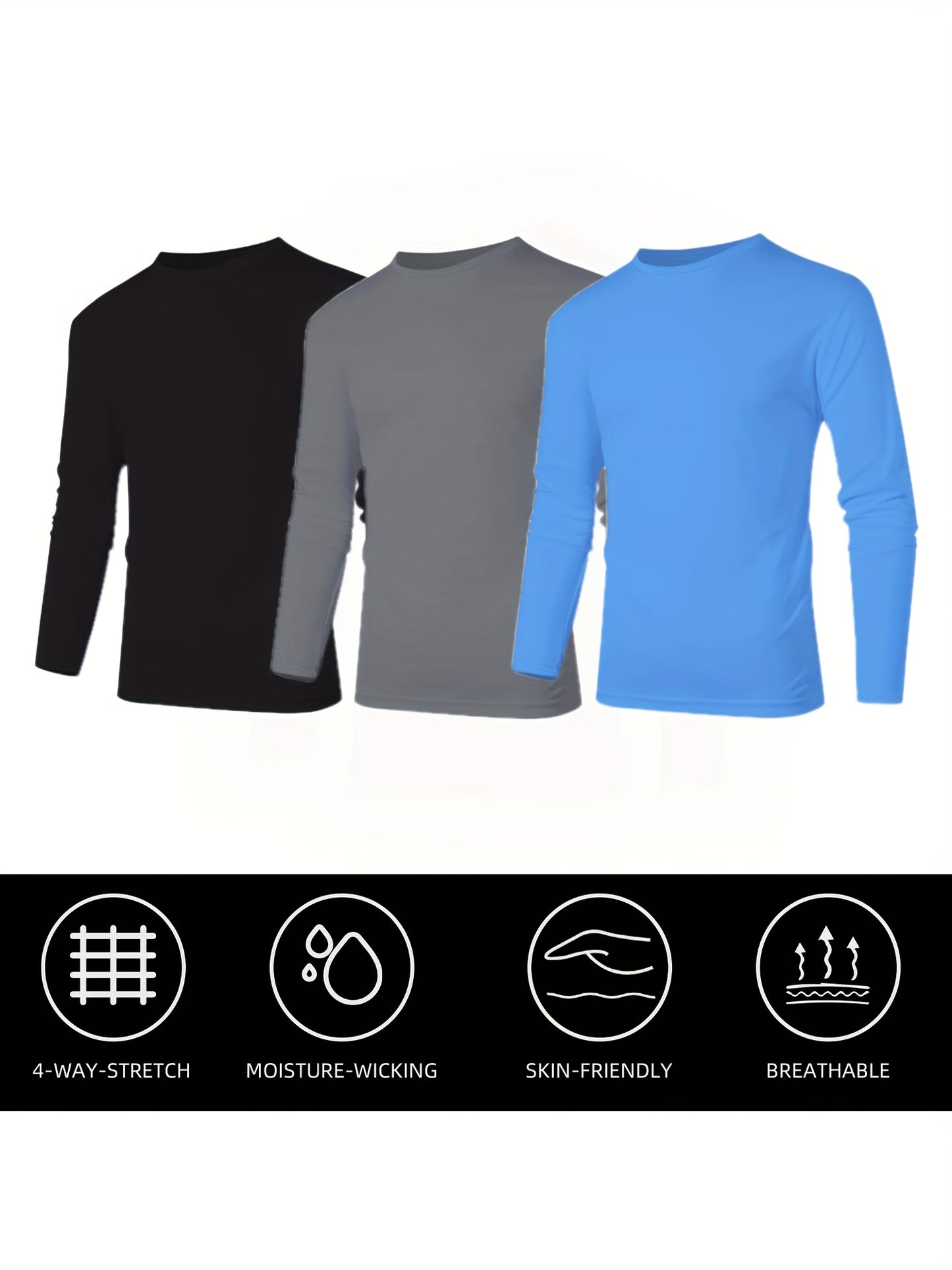 Men's Quick Dry Shirts – Solid mixed colors – view 5