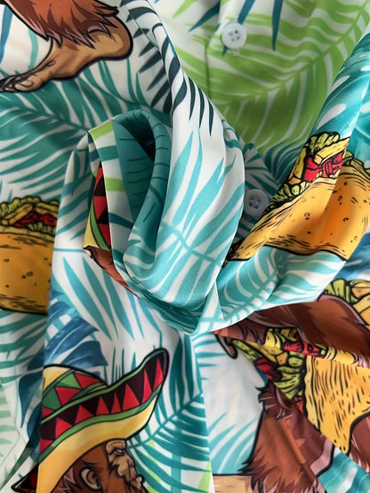 Men's Tropical Shirt – All-over tropical print – view 5