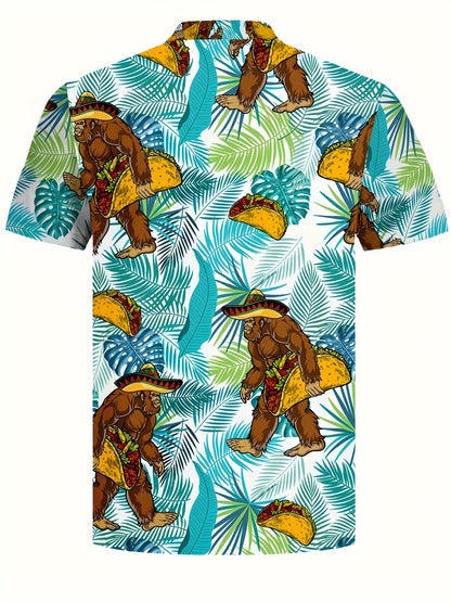 Men's Tropical Shirt – All-over tropical print – view 7