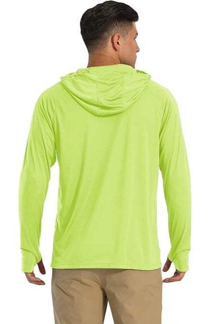 Men's UPF Hooded Shirts – Fluorescent yellow – view 12
