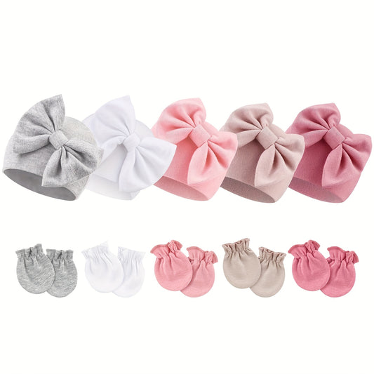 Newborn Hat and Mitten Set - 10-Piece – main product image