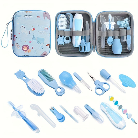 Personal Grooming Kit 14-Piece - Portable Case – Blue option – main product image