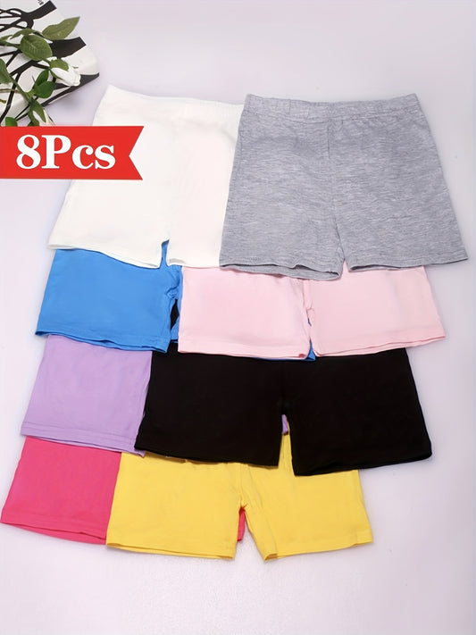 Toddler Girl Solid Color Shorts – 6-Variant Selection – main product image