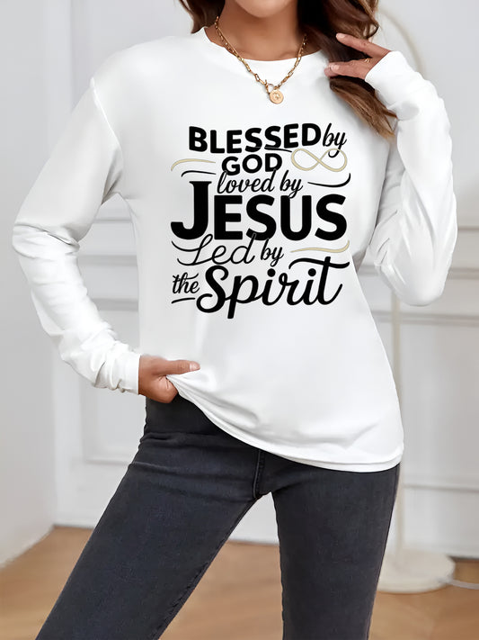 Unisex Faith Graphic Blouse - Long Sleeve – White option – main product image