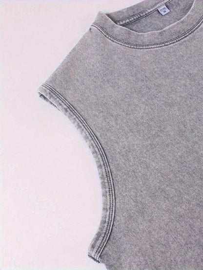 Unisex washed Key West graphic sleeveless tank top – view 6