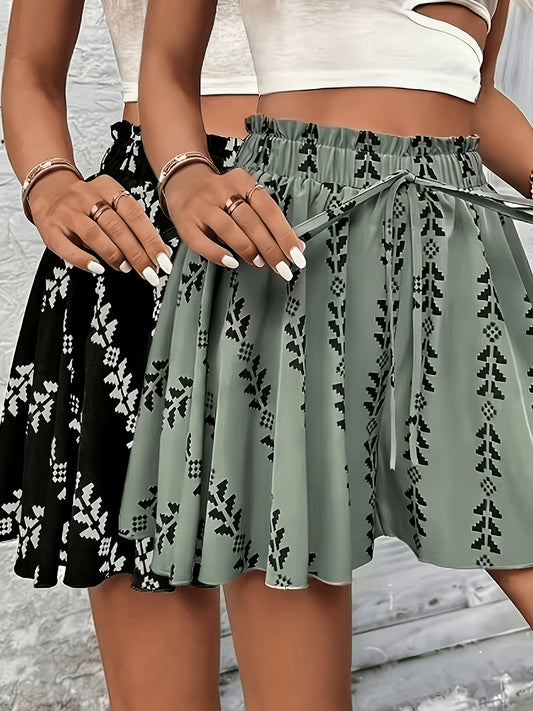 Unisex Shorts Outfit Set - Printed 2 – Black option – main product image