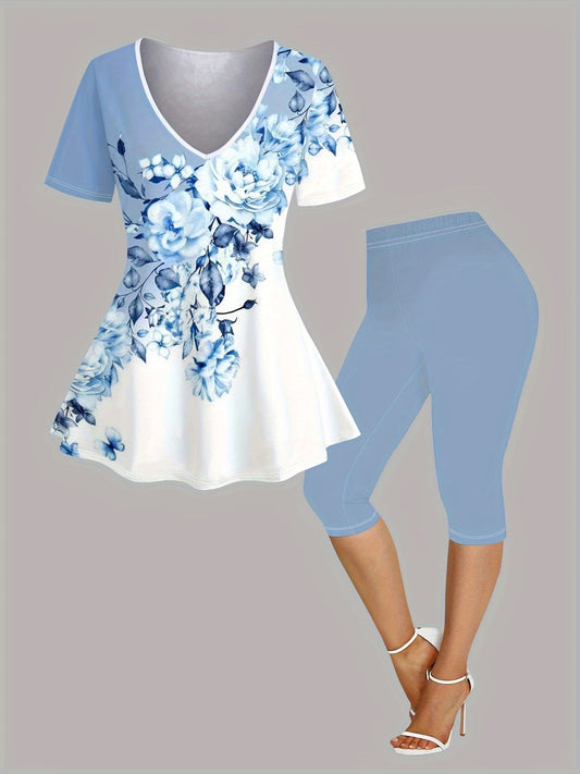 Unisex Two-Piece Outfit Set - Short Sleeve – Multicolor Colorway 13733 – main product image