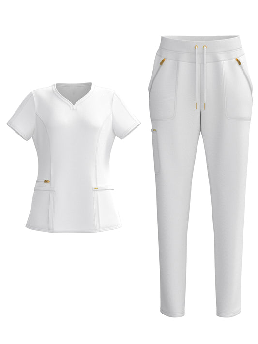 Unisex Two-Piece Outfit Set - Short Sleeve – Sizes XS–XXL – Gray option – main product image
