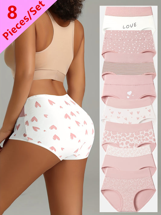 Women’s 8-Pack High-Waist Shapewear Briefs - Tummy Control Support – Mixed colors Knit – main product image