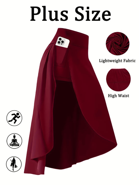 Women's Active Skort - High-Waist Solid Color – Black option – main product image