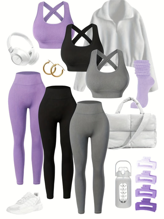 Women's Activewear Set - Seamless Bra and Leggings – main product image