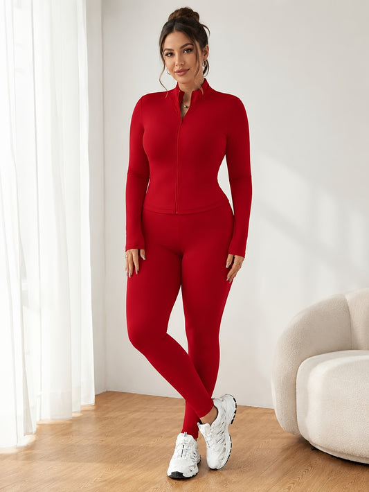 Women's Activewear Set - Solid Color – Black / Yellow – Black option – main product image
