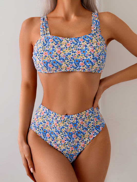 Women's Bikini Set - Floral Print 2-Piece Beach Style – main product image