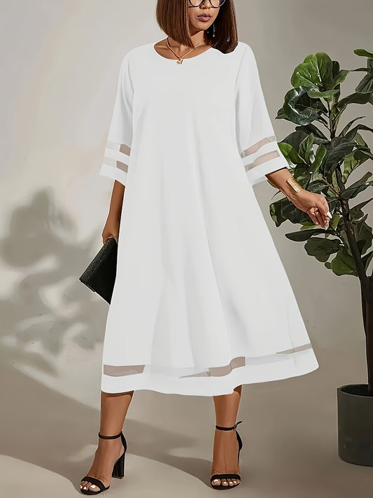 Women's Black Solid Casual Dress – Black option – main product image