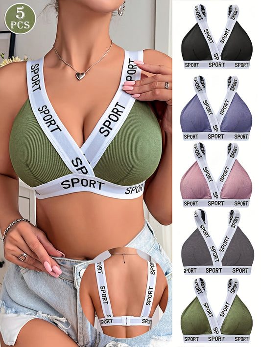 Women's Bra and Panty Lingerie Set - Breathable Sport-Inspired Style – main product image