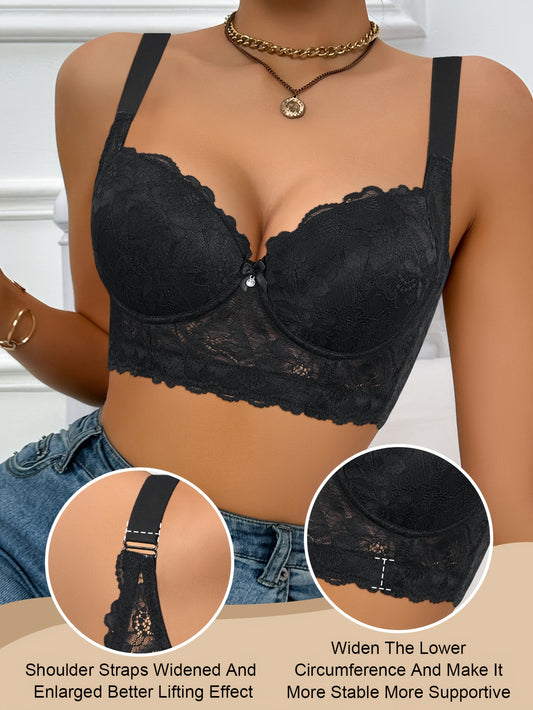 Women’s Bra - Lace Detail Comfort – 39-Variant Selection – Black option – main product image