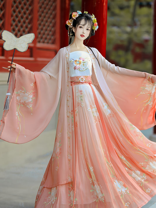 Women's Butterfly Embroidered Hanfu Outfit - Flowing Traditional – main product image