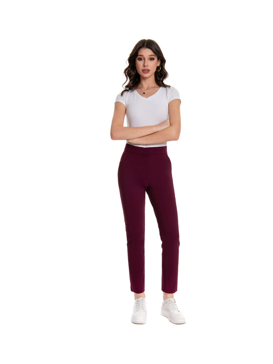 Women's Capri Pants - Pocket Detail Slim Fit – Black option – main product image