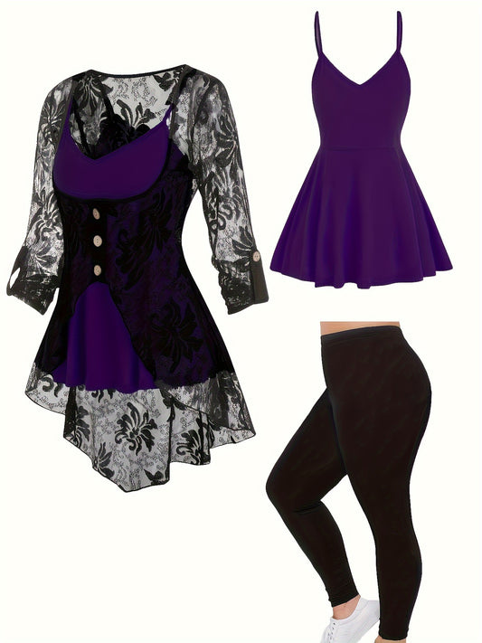 Women's Cardigan - Lace Button-Front – Navy option – main product image