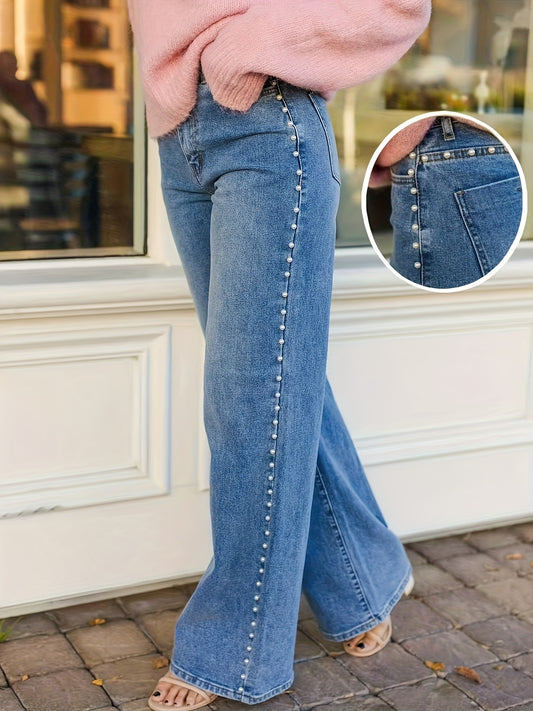 Women's Casual Pants – Blue – Blue option – main product image