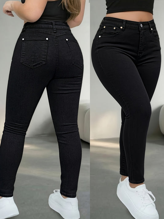 Women's Casual Pants - High Waist – Black – Black option – main product image