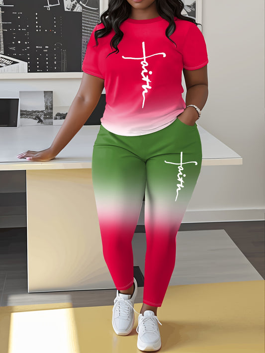Women's Casual Pants - Pocket Detail – Sizes 0XL–5XL – Red option – main product image