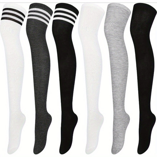 Women's Colorblock Knee-High Socks - 6-Pair Pack – main product image