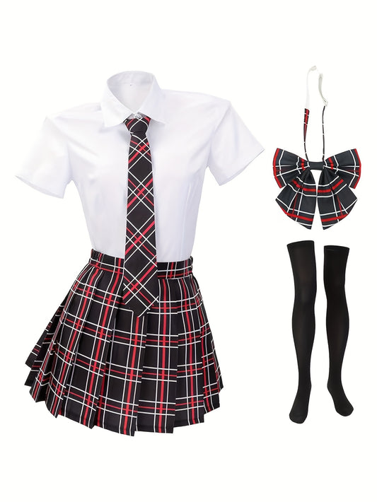 Women's Cosplay Costume - Multi-Piece Themed Design – Deep Red – Red option – main product image