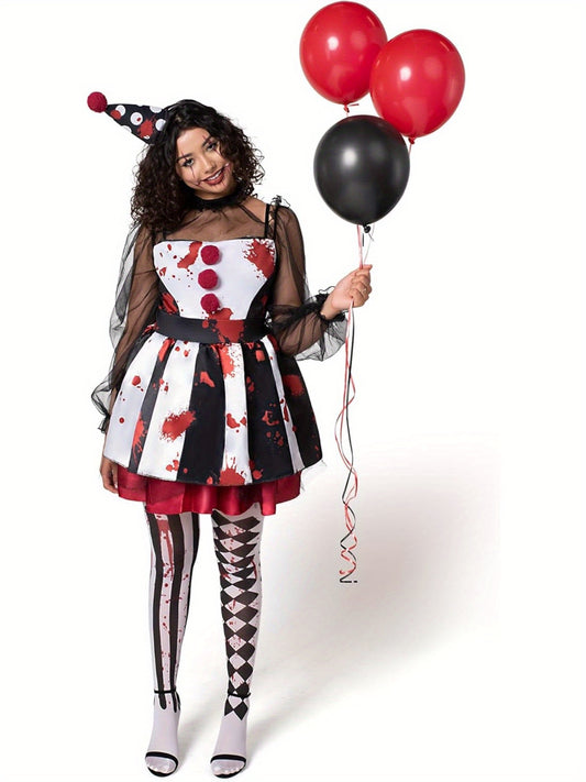 Women's Costume – Women's Mixed Color Polyester Dress – main product image