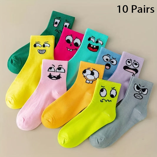 Women's Cute Print Socks - 10-Pair Pack – main product image