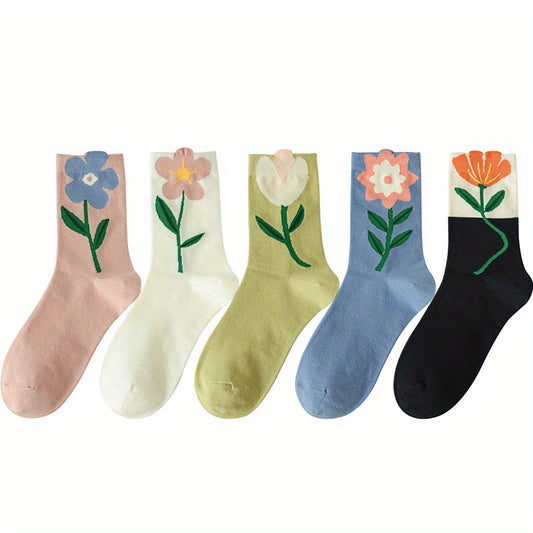 Women's Cute Print Socks - 5-Pair Pack – main product image