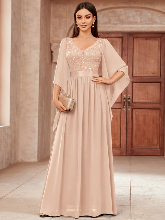 Women's Dark Green Lace Maxi A-Line Dress - Pleated – Green option – main product image