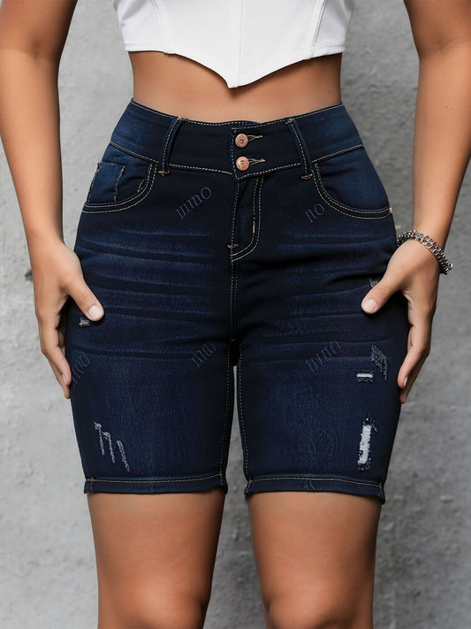 Women's Denim Shorts - Stretch – Sizes XS–XL – Blue option – main product image