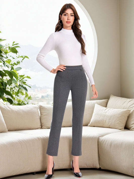 Women's Dress Pants - Everyday Comfort – Grey / Olive – Grey option – main product image