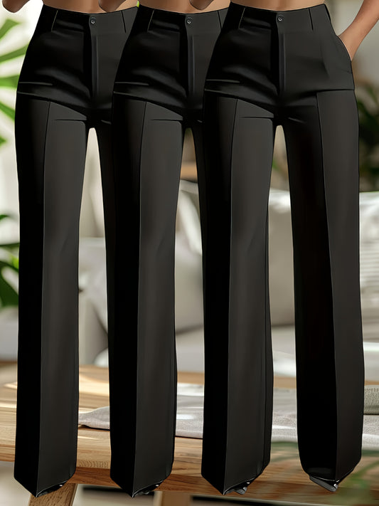 Women's Dress Pants - Stretch Comfort – Sizes M – Black option – main product image