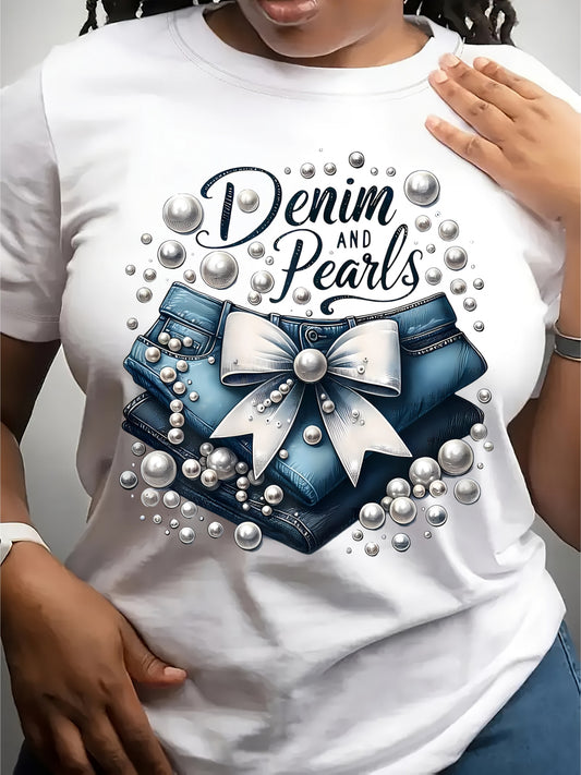 Women's Essential T-Shirt - Round Neck Short Sleeve – Sky Blue / White – Blue option – main product image