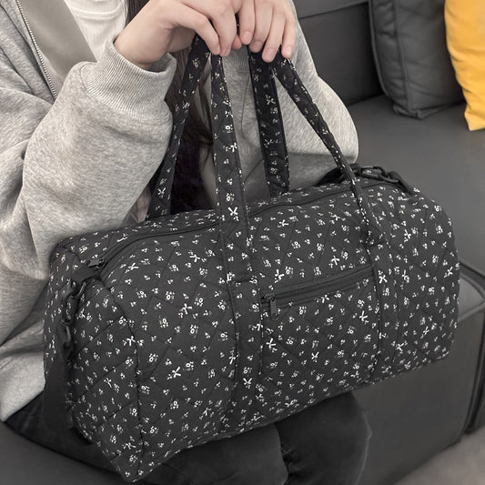 Women's Everyday Diaper Bag – Black / White – main product image