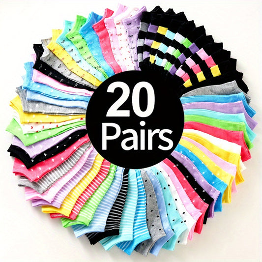 Women's Everyday Socks - 20-Pair Pack – See product label – main product image
