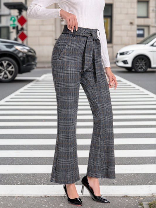 Women's Flare Pants - High Waist Flared leg 24 – Black option – main product image