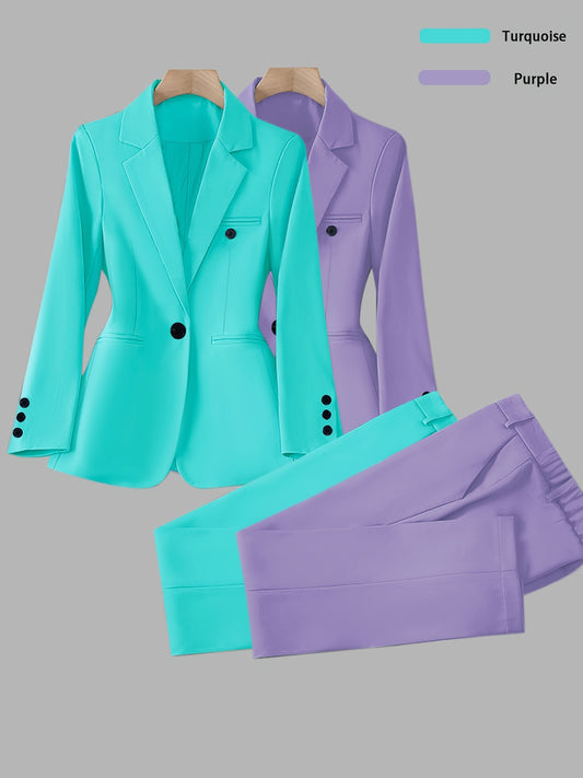 Women's Four-Piece Outfit Set - Matching Business Matching Look – Pink option – main product image