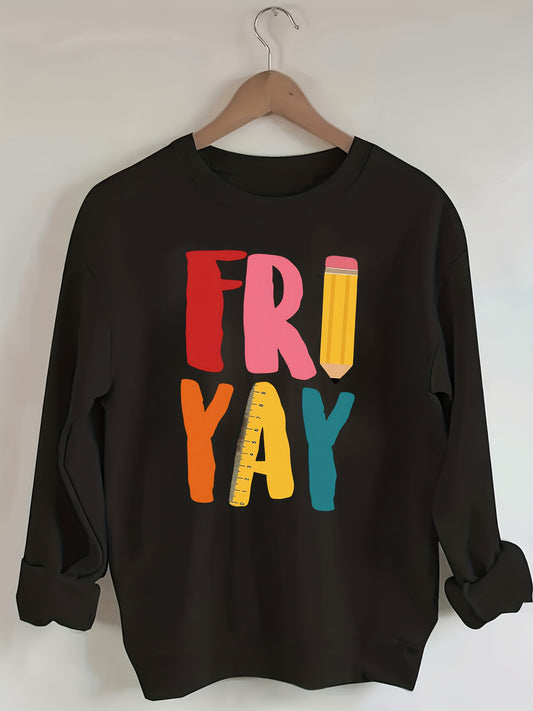Women's Graphic Crewneck Sweatshirt - Regular Fit Crew Neck – Green / Apricot – Green option – main product image