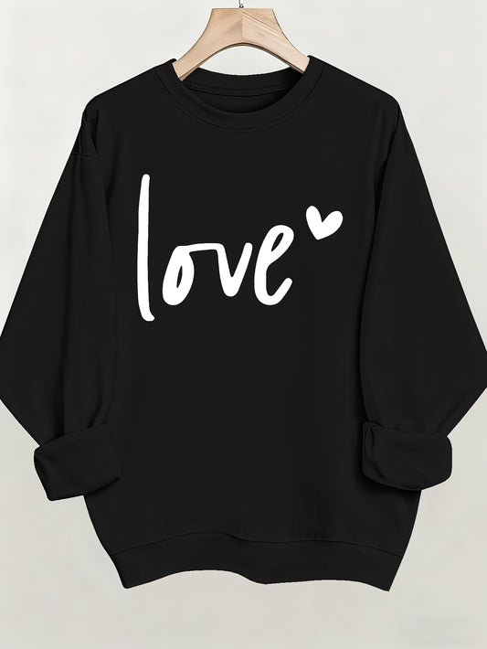 Women's Graphic Crewneck Sweatshirt - Regular Fit Crew Neck – (Red) / Apricot – Red option – main product image